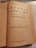 Istoria literaturii romane contemporane II. Evolutia poeziei E. Lovinescu 1927
