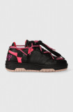 Off Play sneakers din piele SORRENTO culoarea negru, SORRENTO 1 BLACK, FUCHSIA FLUO