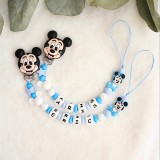 Lănțișor pentru suzetă personalizat Mickey mouse cadouri bebeluși Mickey