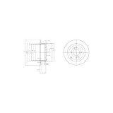 Set disc frana Delphi BG4097 parte montare : Punte Spate