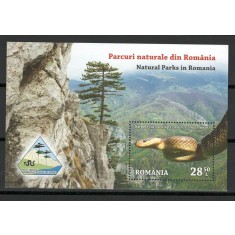 Romania 2018 - LP 2207 a nestampilat - Parcuri naturale - colita