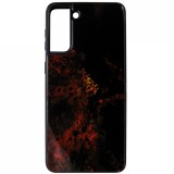 Husa tip capac spate silicon TPU + plastic multicolor (Red Nebula) pentru Samsung Galaxy S21 Plus 5G