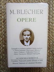 Max Blecher - Opere Complete (Academia Romana, Doris Mironescu) 1603 pagini - Carte de Lux, Bibliofilie IN TIPLA