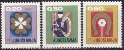 B1750 - Jugoslavia 1968 - Anul nou 2v.neuzat,perfecta stare foto
