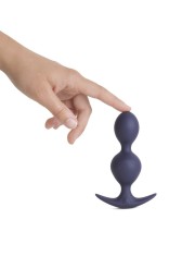 Vibrator Anal Blue, Albastru, 12 cm foto