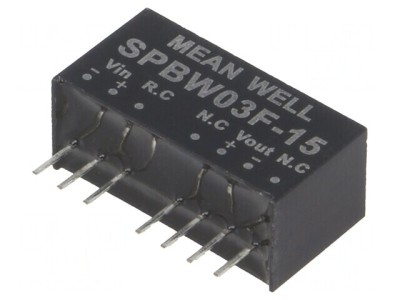 DC-DC Convertor 3W 9-36V la 15V 200mA SIP8 foto