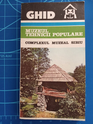 Muzeul tehnicii populare - ghid - Sibiu 1986 foto