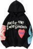 EY Unisex Lucky Me I See Ghosts Pulover Rapper M&acirc;necă Lungă Hip Pop Hooded H