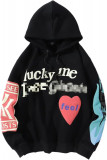 EY Unisex Lucky Me I See Ghosts Pulover Rapper M&acirc;necă Lungă Hip Pop Hooded H, Oem