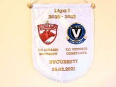 Fanion (protocol-oficial) meci fotbal DINAMO-VIITORUL Constanta (26.02.2021) foto