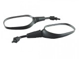 Oglinzi Moto Negre M8 Revo - Carcasa Plastic, Filet Exterior - Set Oglinzi Universale