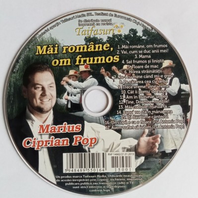 CD Marius Ciprian Pop Mai romane om frumos revista Taifasuri foto