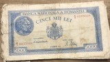 (BNK A) Romania bancnota 5000 lei 10 Octombrie 1944