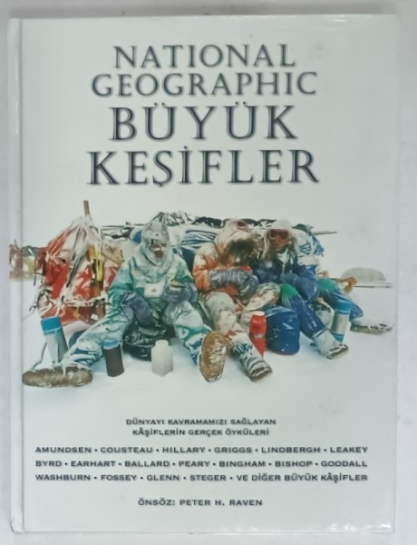 NATIONAL GEOGRAPHIC BUYUK KESIFLER (MARILE DESCOPERIRI GEOGRAFICE ) , ALBUM ILUSTRAT CU TEXT IN LIMBA TURCA , 2000