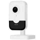 Camera IP Wi-Fi Cube HiLook, AcuSense, 4MP, IR 10m, Microfon, Difuzor, slot microSD - IPC-C340HA-D/W(W) SafetyGuard Surveillance