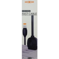 Cablu de date si incarcare USB Micro 2,4 A negru, model cc65 - Moxom