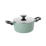 Cumpara ieftin Cratita BergHOFF Sage, 20 cm, 2.9L, capac, Aluminiu, Sticla, Verde HighLine Cooking