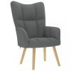 VidaXL Scaun de relaxare, gri &icirc;nchis, material textil 4016768