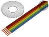 Cablu Bandă Neecranat PVC 8x0.5mm&sup2; 50m