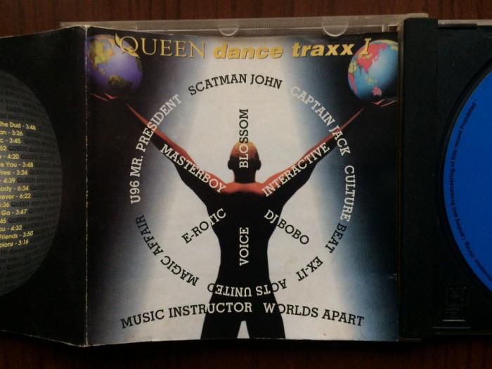 queen dance traxx I 1996 cd disc various muzica euro pop house dance EMI VG+
