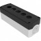 Cutie plastic pentru 5 butoane Bemis BT3-5000-0002, IP44, negru