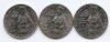 Statele Unite (SUA) Set 3 monede - 25 centi 2024 D+P+S - (Femei: Zitkala Sa; mintmark: D+P+S KM-792 UNC !!!, America de Nord