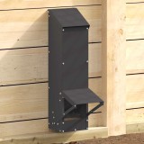 vidaXL Feeder pentru pui Negru 13 x 12 x 51 cm Oțel Laminat la Rece 874669