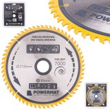 Disc circular pentru lemn, 210 x 30, 60 dinti, vidia, Powermat