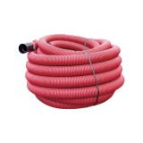 Tub flexibil corugat riflat 75 rosu copex colac 50M TEHN-TR-75