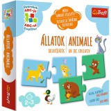 Joc educativ cu animale pentru copii 2+ ani, Trefl, multicolor