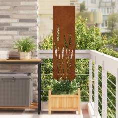 vidaXL Panou Decorativ de Grădină Altele Ruginit 32 x 140 cm
