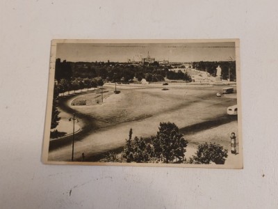 Carte postala / vedere, anii 50 (1954) R.P.R, Bucuresti Piata I.V. Lenin, circulata, scrisa, print alb-negru foto