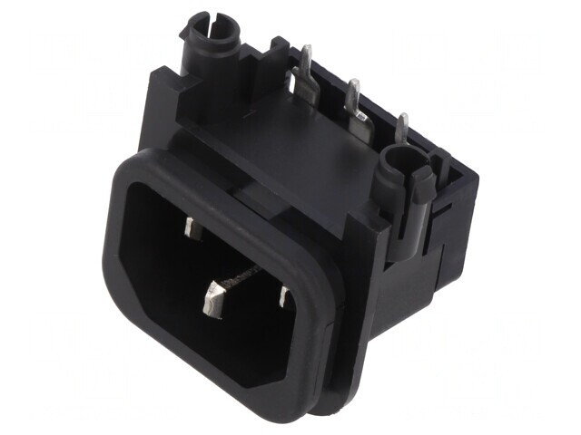 Conector Alimentare AC 10A 250V THT IEC 60320