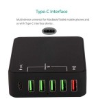Incarcator retea max. 8A 5x USB USB QC3.0 +USB TYPE C si power, Oem