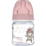 Canpol babies Bonjour Paris biberon pentru sugari 0m+ Pink 120 ml