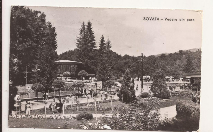 Carte Postala veche - Sovata, vedere din parc, circulata 1964