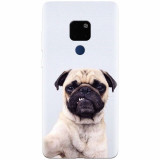 Husa silicon pentru Huawei Mate 20, Simple Pug Selfie