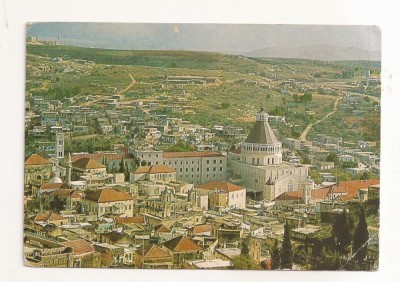 FA82 -Carte Postala- ISRAEL - Nazareth, partial view , circulata 1973 foto