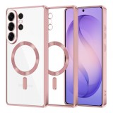 Husa MagSafe pentru Samsung Galaxy S26 Ultra S948, Techsuit, Luxury Crystal, Roz