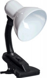 Lampa Birou Clip Alb 1XE27 60W