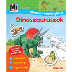 Dinoszauruszok - Mi micsoda Junior Matricás rejtvényfüzet - Monika Ehrenreich
