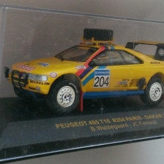 Macheta Peugeot 405 T16 #204 - Rally Dakar 1990 - IXO raliu 1/43