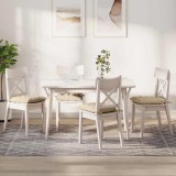 vidaXL Perne de Șezut 4 pcs Crem 40 x 40 x 6 cm Microfibră 42015179