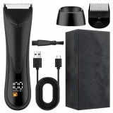 Trimmer cu lama ceramica si Lumina LED, HexaCut, Negru