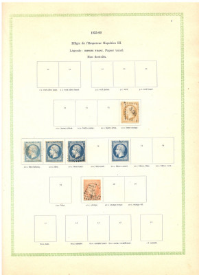 FRANTA.1853/1941 ALBUM YVERT ET TELLIER Colectie cronologica timbre stampilate foto