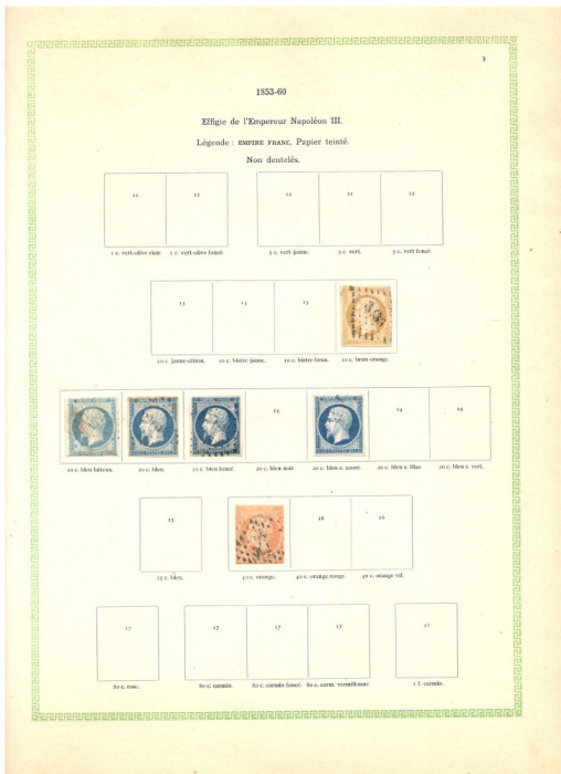 FRANTA.1853/1941 ALBUM YVERT ET TELLIER Colectie cronologica timbre stampilate