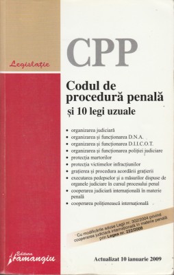 Codul de procedura penala si 10 legi uzuale foto