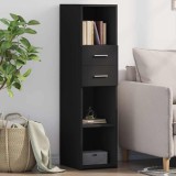 VidaXL Dulap &icirc;nalt, negru, 30x42,5x124 cm, lemn prelucrat