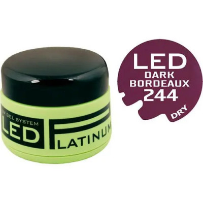 Gel colorat LED UV - 244 Dark Bordeaux, 9g foto