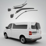 Cumpara ieftin Set 2 Brațe și Lamele Ștergător Spate VW Transporter T5 Van 7HA (2003-2015) - 460mm, Mammooth MMT RAW 530